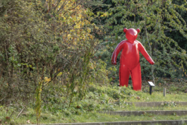 Vue d'exposition par Luc Boegly des TedHyber de Fabrice Hyber